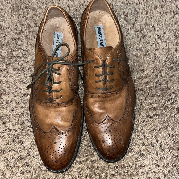 Men's Johnston Murphy Brown Wing Tip Shoes Size 8.5 M - Picture 14 of 14